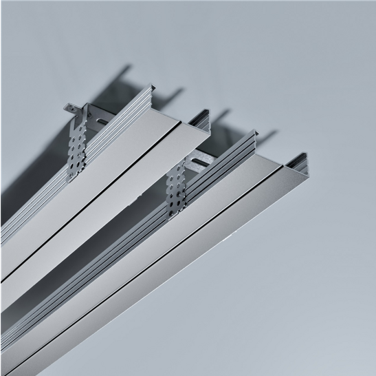 Трек белый MAGNETIC S25 220V шинопровод 2x контактный, White 2000х32х57mm 