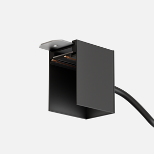 Коннектор питания для трековой системы S25 220V 2x контактный Black 32x57x45mm (провод L370mm) 