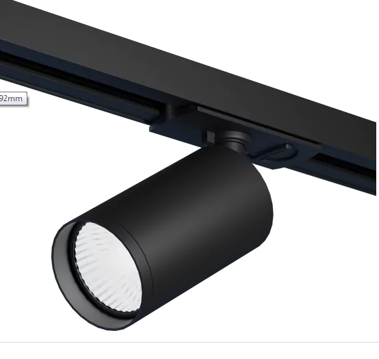 Трековый светильник серии MAGNETIC S39 COLT MR16 GU10 BLACK | Ø53x92mm