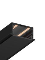 Трековая система встраиваемая MAGNETIC S25 48V 2TRA BLACK 2000x28.5x13.2mm