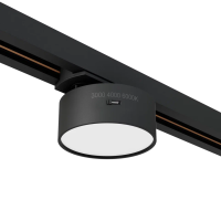 Трековый светильник RONDO 7W D73x30mm 3000К/4000K/6000К 2TRA | Черный корпус