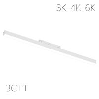 Светильник LINER MAGNETIC S20 48V 24W 120° 3000/4000/6000K CRI90 OSRAM | Белый корпус L600mm