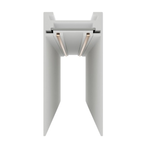 Трек белый MAGNETIC S25 220V шинопровод 2x контактный, White 3000х32х57mm 