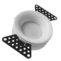 Светильник встраиваемый под отделку MR16 GU10 WHITE | Ø80(80)x27mm