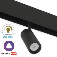 Светильник SPOT MAGNETIC S20 48V 10W 24° CRI90 OSRAM 3000-6000K TRIX | Черный корпус D35х80mm