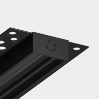 Трековая система встраиваемая MAGNETIC S25 48V 2TRA BLACK 2000x53.5x13.2mm