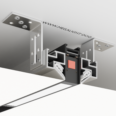 Профиль для установки Трековой системы MAGNETIC S25 в современные натяжные потолки