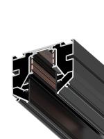 Трековая магнитная система для натяжных потолков MAGNETIC S15 NEW 48V 4TRA  BLACK 1500mm 