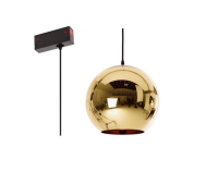 Люстра подвесная Е27 на трек MAGNETIC S39 дизайн Mirror Ball Gold D250mm