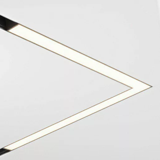 Светильник LINER MAGNETIC S15 Угловой 48V 14.4W 120° 3000K CRI90 OSRAM | Черный корпус L305х305mm