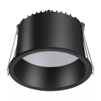 Светильник встраиваемый DL 12W BLACK 3000К | Ø91(79)x49mm