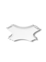 Х- соединитель потолок-потолок для шинопровода H5 White
