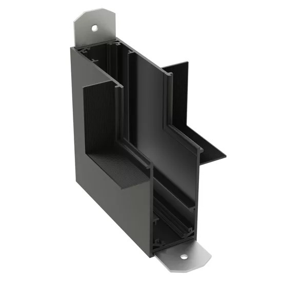 Угловой соединитель потолок-стена для встраиваемого шинопровода S15 | Черный