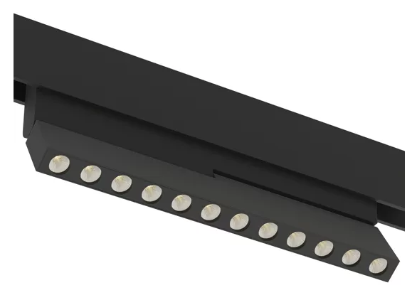 Светильник SPOT BLACK BOOK MAGNETIC S15 48V 12W 36° CRI90 OSRAM 4000K | Черный корпус L232хH100mm