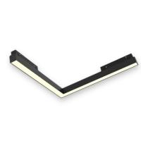 Светильник LINER MAGNETIC S20 Угловой 48V 24W 120° 4000K CRI90 OSRAM | Черный корпус L300х310mm