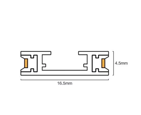 Угловой соединитель потолок-потолок для шинопровода H4, Black