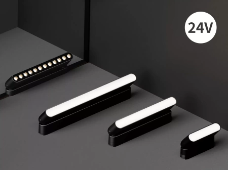 Трековый магнитный св-к SPOT  MAGNETIC H4 24V 12W 24° 3000К/4000K/6000К OSRAM | Black Ø43х110mm