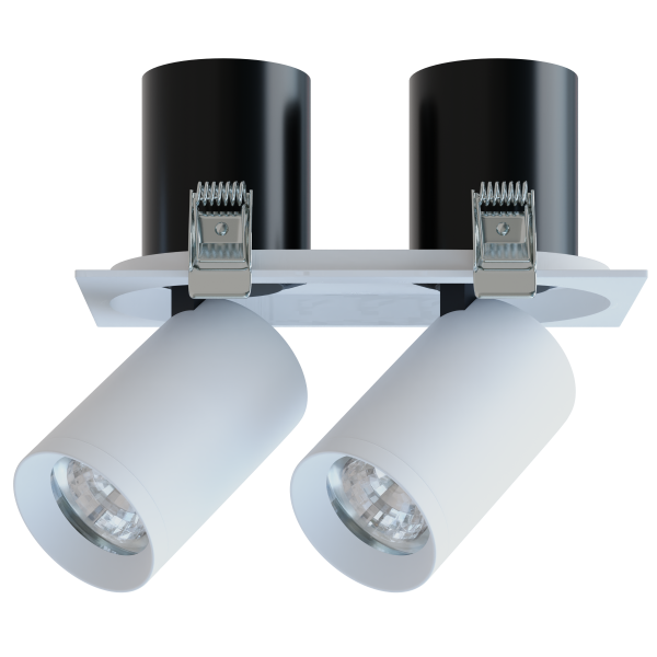 Светильник COLT 2хMR16 GU10 SPOT поворотно-выдвижной | BLACK 100x185mm