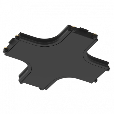Х- соединитель потолок-потолок для шинопровода H5 Black
