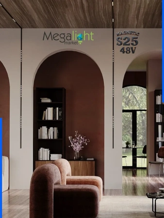 Угловой соединитель профиля для натяжных потолков MAGNETIC S25 200х200mm