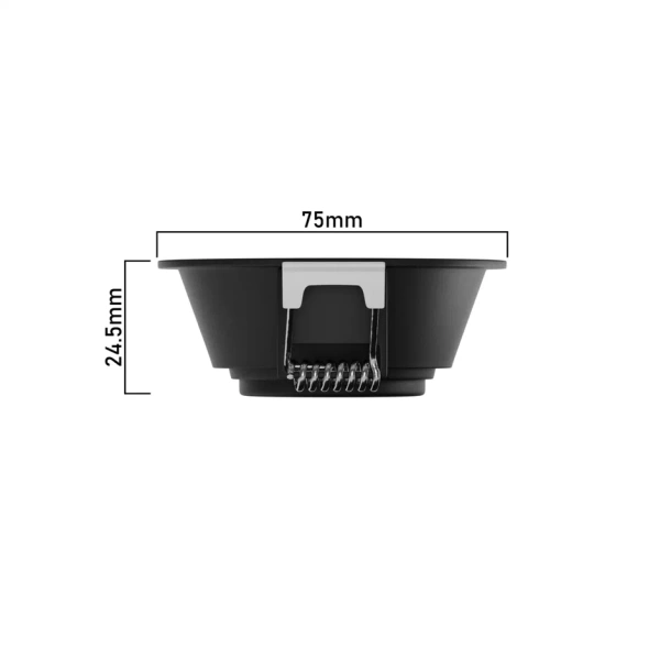 Светильник CITY SPOT 10W 3000К GU10 угол света 38 град. алюминий черный/ black, 220V, 75x65mm