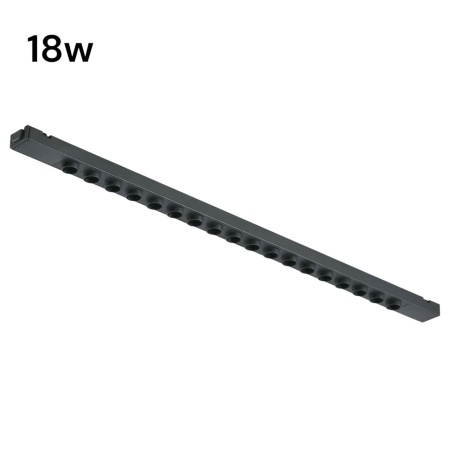 Светильник LINER BLACK MASK MAGNETIC S25 48V 18W 36° 3000K CRI90 OSRAM | Черный корпус L408mm