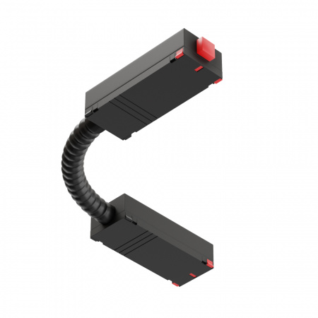 Гибкий соединитель для трековой системы S25 220V 2x контактный Black 250x25x15mm EAC19329