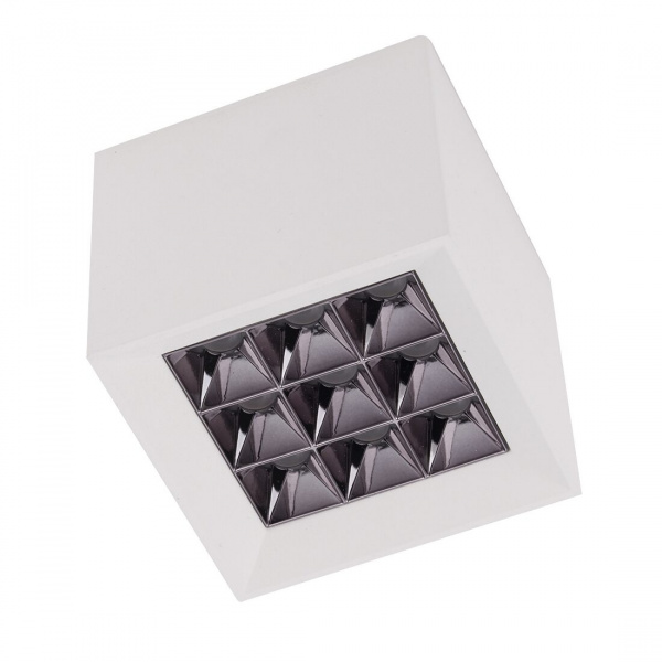 Св-к накладной WINDOWS 18W 9x2W OSRAM CRI90, DW 4000K, KEGU драйвер, White 81х81х81 mm