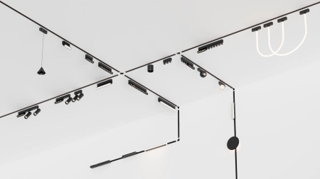 Трековый магнитный св-к SPOT  MAGNETIC H4 24V 12W 24° 3000К/4000K/6000К OSRAM | Black Ø43х110mm