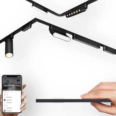 Светильник SPOT MAGNETIC H5 48V 7W 36° CRI90 Bridgelux 2400-6000K | Black D30х109mm