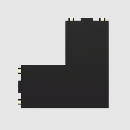 Угловой соединитель потолок-потолок для шинопровода H5 White