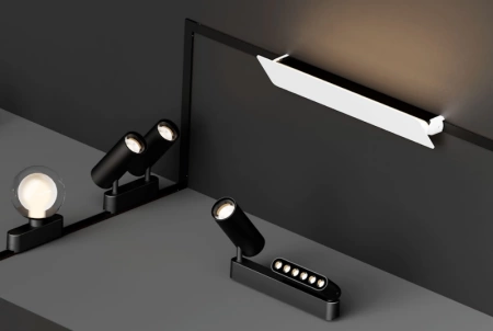 Трековый магнитный св-к SPOT  MAGNETIC H4 24V 12W 24° 3000К/4000K/6000К OSRAM | Black Ø43х110mm