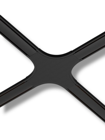 Х- соединитель потолок-потолок для шинопровода H5 Black