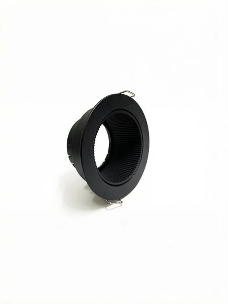 Светильник встраиваемый CITY DLW MR16 BLACK | Ø90 (75)xH45mm Electroplating