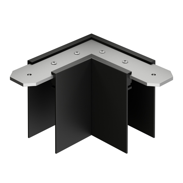 Угловой соединитель потолок-потолок S39 220V 4x контактный Black 90x90x75mm EAC19299