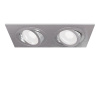 Светильник встраиваемый CITY DL X2 MR16 ALU CHROME | 172х92(75)x25mm