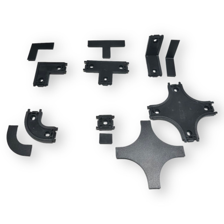 Х- соединитель потолок-потолок для шинопровода H5 Black