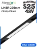 Светильник LINER MAGNETIC S25 48V 10W 120° 4000K CRI90 OSRAM | Черный корпус L295mm