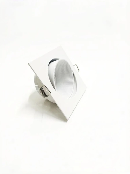 Светильник встраиваемый CITY DLW MR16 WHITE | 90x90 (75)xH45mm Electroplating