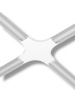 Х- соединитель потолок-потолок для шинопровода H5 White