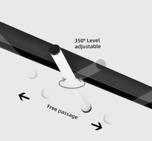 Светильник TUBE MAGNETIC S15 48V 20W 180° 4000K CRI90 OSRAM | Черный корпус L600mm