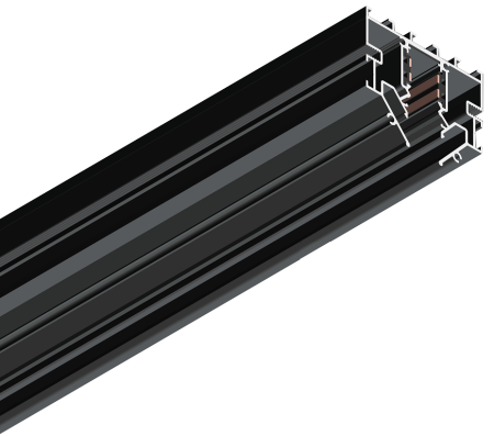 Заглушка к трековой системе для натяжных потолков S10 Black