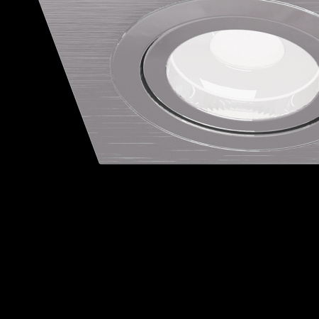 Светильник встраиваемый CITY DL X2 MR16 ALU CHROME | 172х92(75)x25mm