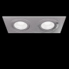 Светильник встраиваемый CITY DL X2 MR16 ALU CHROME | 172х92(75)x25mm