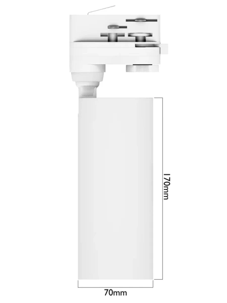 Трековый светильник CITY NEW 35W 3000/4000/6000К 36° 4TRA | Белый корпус 70x168mm