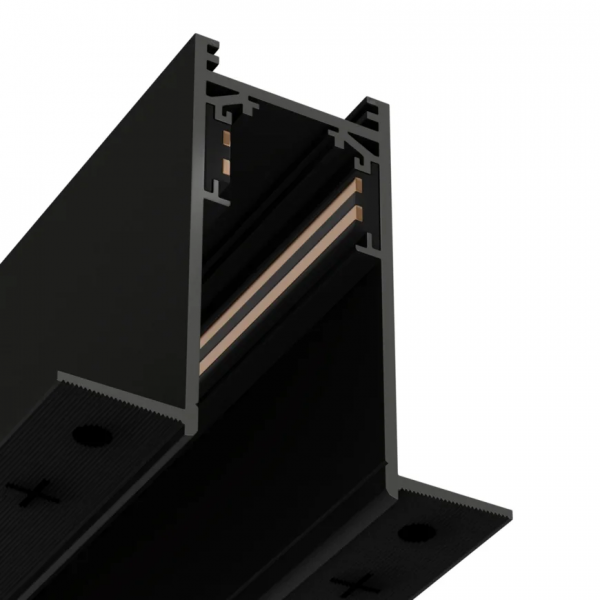 Трековая система встраиваемая MAGNETIC S20 NEW 48V 4TRA BLACK 3000x70x52mm