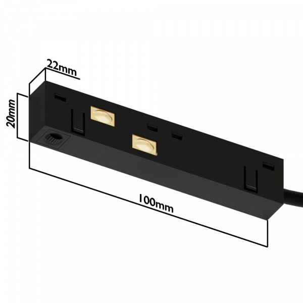 Коннектор для подключения с проводом S15 | Black 4TRA