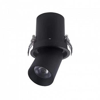Светильник COLT 12W 3000К 36° | SPOT поворотно-выдвижной | BLACK Ø89mm