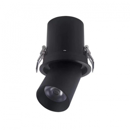 Светильник COLT 12W 4000К 36° | SPOT поворотно-выдвижной | BLACK Ø98mm