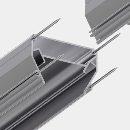 Угловой соединитель профиля для натяжных потолков MAGNETIC S25 200х200mm